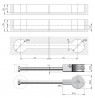 IF-Quick 35mm worktop connecting screw 150mm
