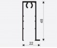 SEVROLL 04099 Gemini 4 Pax bottom cover strip 3m 4mm white gloss