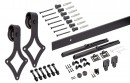 K-StrongLine Barnio set Square 3m with damping, 40-45mm black matt