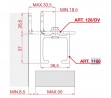 TERNO upper line 160kg 1160/A anodized 2m