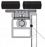 SEVROLL 04100 Pax upper guide rail 3m white gloss