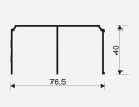 SEVROLL 05177 Gemini overhead line 3m gloss black