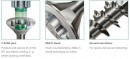 SPAX screw 4,5x45 countersunk head TXS,W,4C MH, steel A2