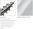 SPAX screw 4,5x45 countersunk head TXS,W,4C MH, steel A2