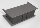 GOLLINUCCI metal lid for Sorter 9XL System 1200 mm, grey