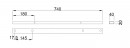 MILADESIGN Channel Linear LN0803 silver