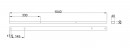 MILADESIGN Channel Linear LN1103 black