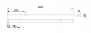 MILADESIGN Channel Linear LN0903 white