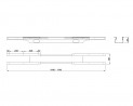 MILADESIGN Channel with regulation Linear LN0001 anthracite