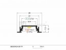StrongLumio ALU profile for LED Groove 14 alu anodized 2000mm