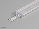 StrongLumio cover strip for LED profiles 14 clip-on transparent 2000mm