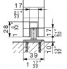 HAWA 14963 sliding interior fittings 160kg rail 3m plastic (5 pcs)