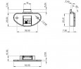 STRONG plastic door fittings top guide white