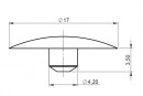 StrongFix excenter cover cap anthracite  (50 pcs)