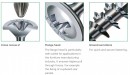 SPAX screw 3x20 raised countersunk head with flange PZ 4C MH