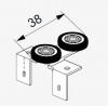 SEVROLL 10206 Maxim board upper carriage 18mm - 2 pcs