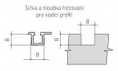 S-S03 guide profile aluminum anodized 3m