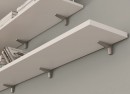 IF-Support shelf Moon gray