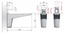 IF-Moon shelf support black matt