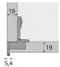 HETTICH 9072547 Selekta for 2000 hanger with expansion sleeves