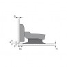 HETTICH 9135141 Sensys 8645i, for glass, SiSy