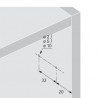 HETTICH 9239087 P2Os for curtains (electric), dark grey