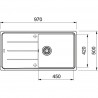 FRANKE Sink BFG 611 970 x 500 onyx