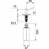 FRANKE Detergent dispenser SIMPLE stainless steel