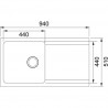 FRANKE Sink OID 611 940 x 510 white