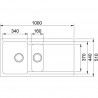 FRANKE Sink OID 651 1000 x 510 black