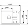 FRANKE Sink BSG 611-62 620 x 435 white led