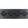FRANKE Gas hob FHCR 1204 3G TC HE BK C Black glass
