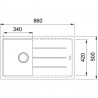 FRANKE Sink BFG 611-86 860 x 500 onyx
