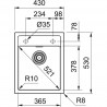 FRANKE Sink SID 610-40 430 x 530 black