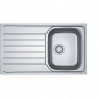 FRANKE Sink SKX 611-86/2P 860 x 500mm stainless steel drain right