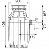 FRANKE Crusher TE-125 1.25 HP TURBO ELITE