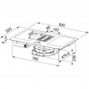 FRANKE Extractor hood and induction hob FMA 839 HI black glass