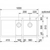 FRANKE Sink MTG 651-100/7L gray stone