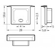 StrongLumio  end pieces for strip Smart-In 16 gray (pair)