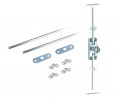 K-StrongLocks shooting bar lock for removable insert, with bars 1000mm, right