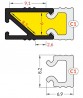 StrongLumio cover strip for HI8 profile clip-on white 4100mm