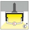 StrongLumio end caps for Begton 12 profile, round, gray (pair)