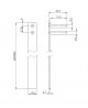 StrongLocks bar for container lock with removable inserts, length 600mm