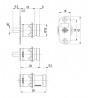 StrongLocks bayonet lock for removable inserts, 18mm, right