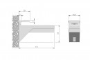 IF-shelf support Kalabrone black