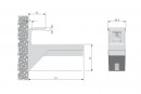 IF-shelf support Kalabrone Maxi white