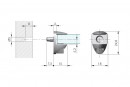 IF-support for glass shelves Cobra nickel 8-10 mm
