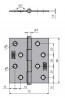 BR hinge KZ 80 (80x70) galvanized