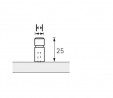 HETTICH knob 9208071 Arnum 10/10 stainless steel