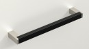 HETTICH handle 9208082 Bermeo 141/128 black/imitation stainless steel